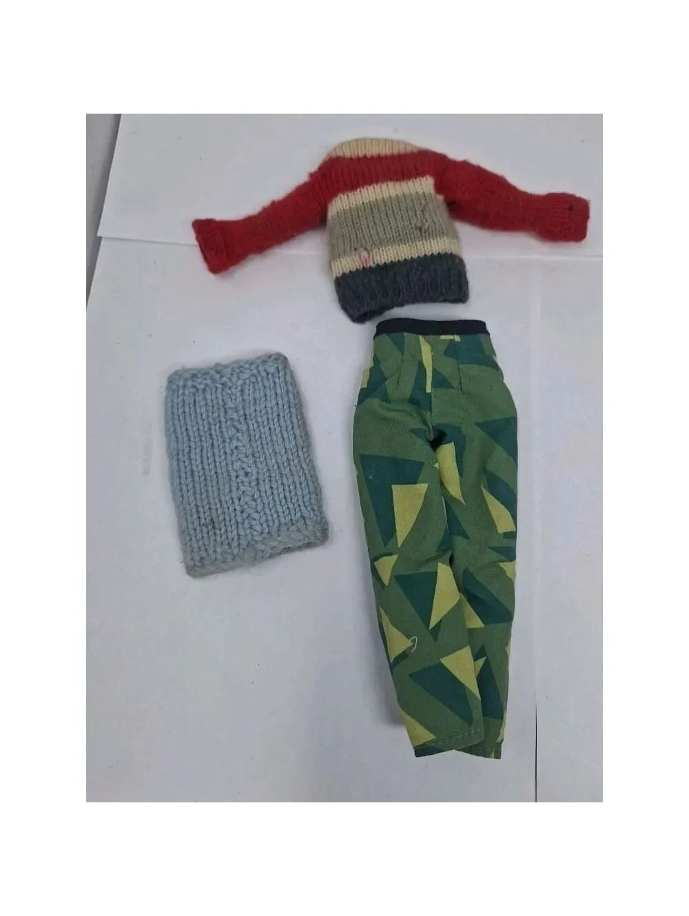 Vintage Mattel Ken Doll Sweater GI Joe Pants Lot Of 3 Outfits Read